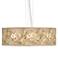 Floral Spray Giclee 24" Wide 4-Light Pendant Chandelier