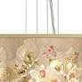 Floral Spray Giclee 24" Wide 4-Light Pendant Chandelier