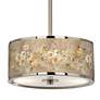 Floral Spray Giclee Glow 10 1/4" Wide Pendant Light