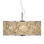 Floral Spray Giclee Glow 20" Wide Pendant Light