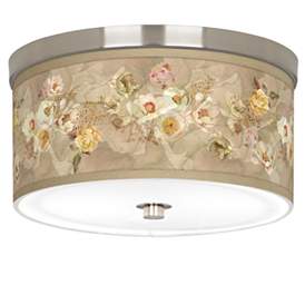 Image1 of Floral Spray Giclee Nickel 10 1/4" Wide Ceiling Light