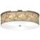 Floral Spray Giclee Nickel 20 1/4" Wide Ceiling Light