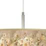 Floral Spray Giclee Pendant Chandelier