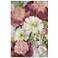 Floral Symphony" Flowers Rendered on Gold Shagreen Wrapped Canvas Wall
