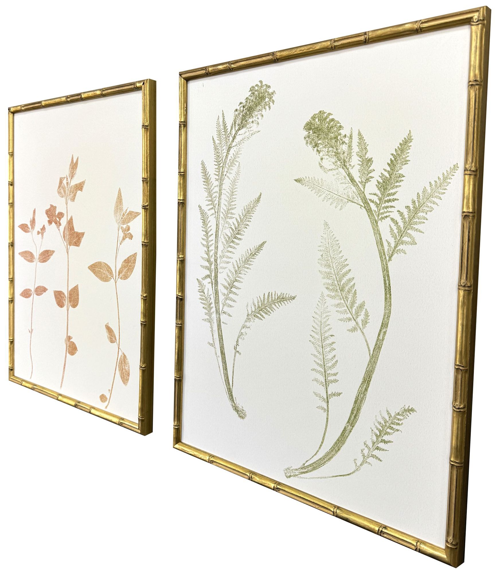 Image 2 Floral Trace I 19"W x 25"H Framed Art Set of 2 more views