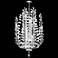 Florale 21" Wide Silver and Imperial Crystal Chandelier