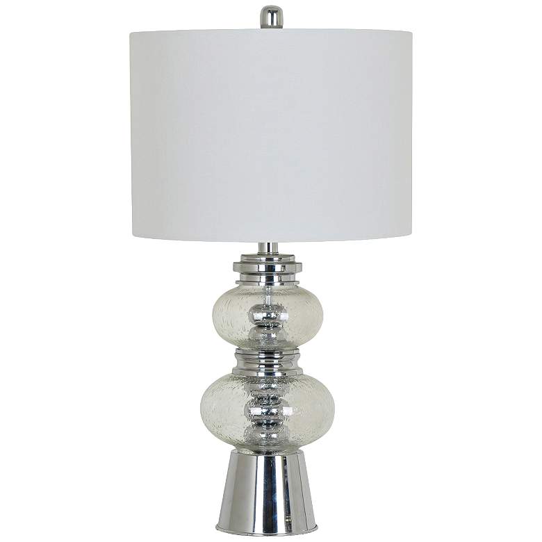 Image 1 Florance Chrome and Clear Glass Table Lamp