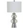 Florance Chrome and Clear Glass Table Lamp