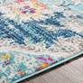 Thumbnail3 of Floransa FSA-2300 6'7"x9' Light Blue and Navy Area Rug more views