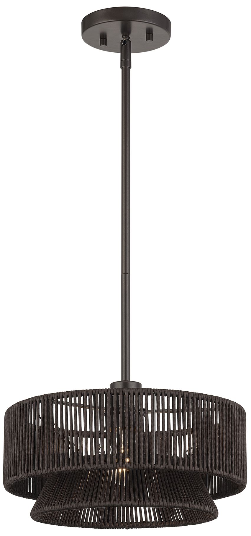 Image 4 Florell 1 Light English Bronze Pendant more views