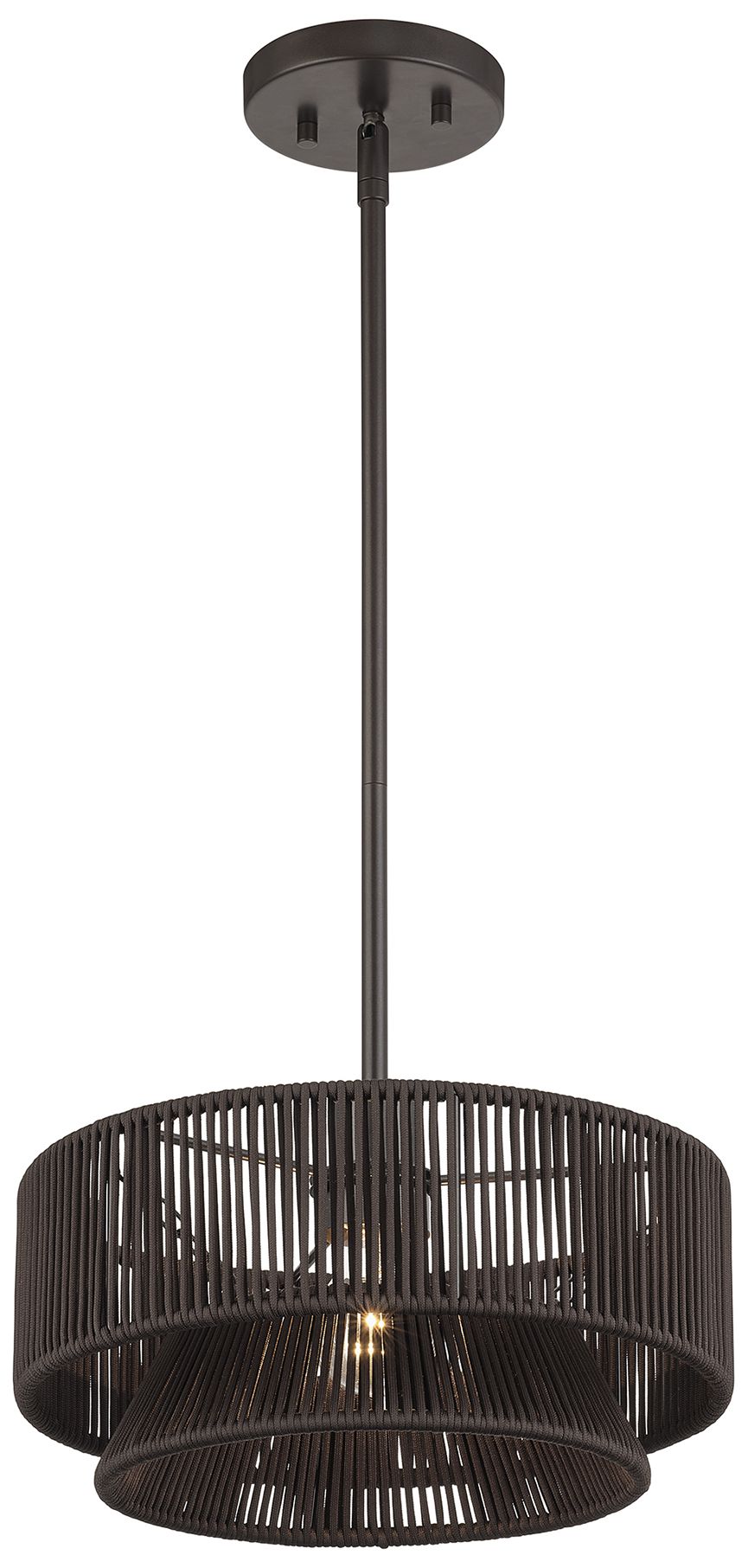 Image 5 Florell 1 Light English Bronze Pendant more views