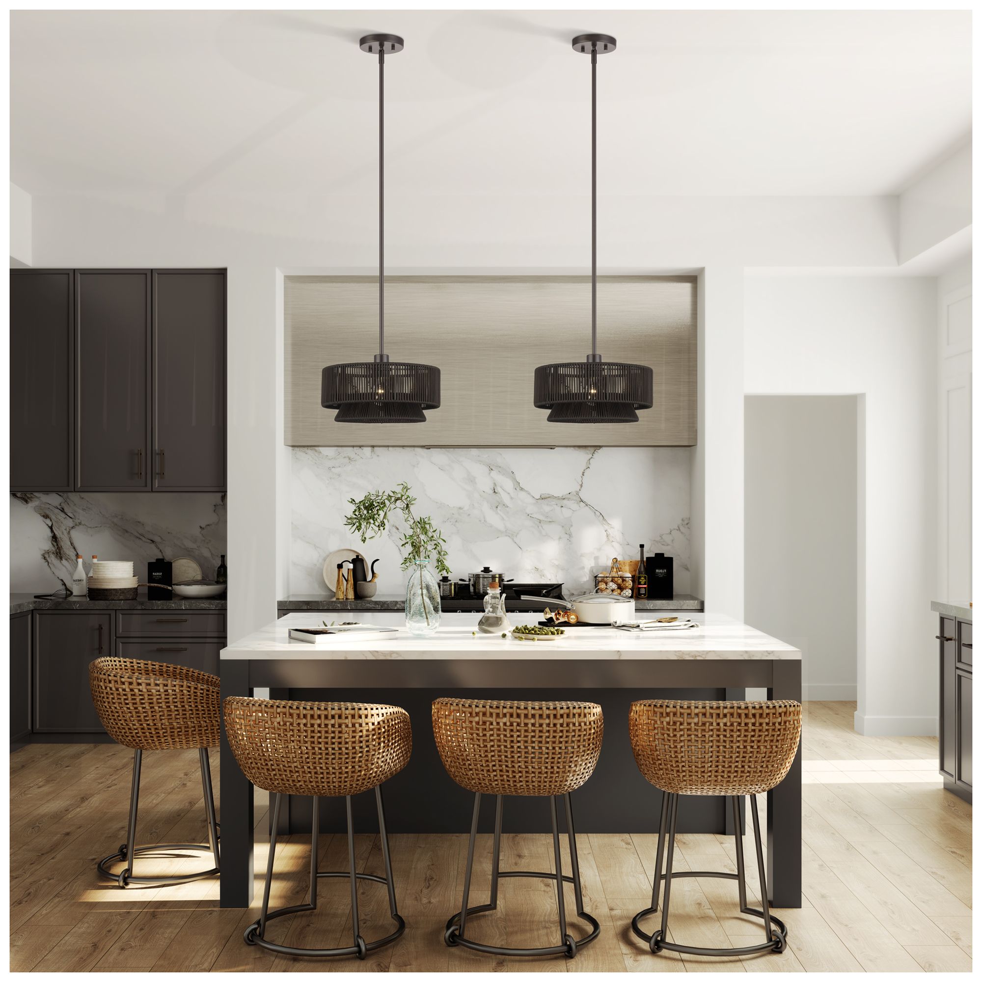 Florell 1 Light English Bronze Pendant