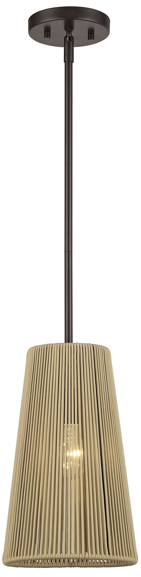 Image 4 Florell 1 Light English Bronze Pendant more views