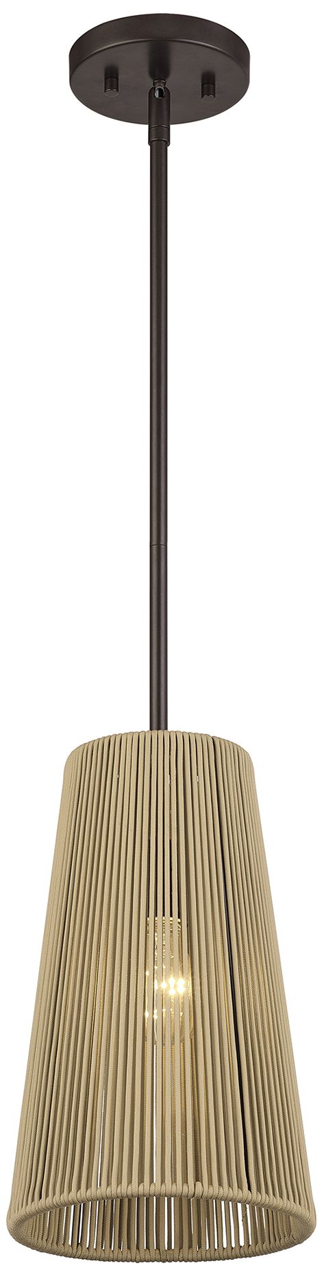 Image 5 Florell 1 Light English Bronze Pendant more views