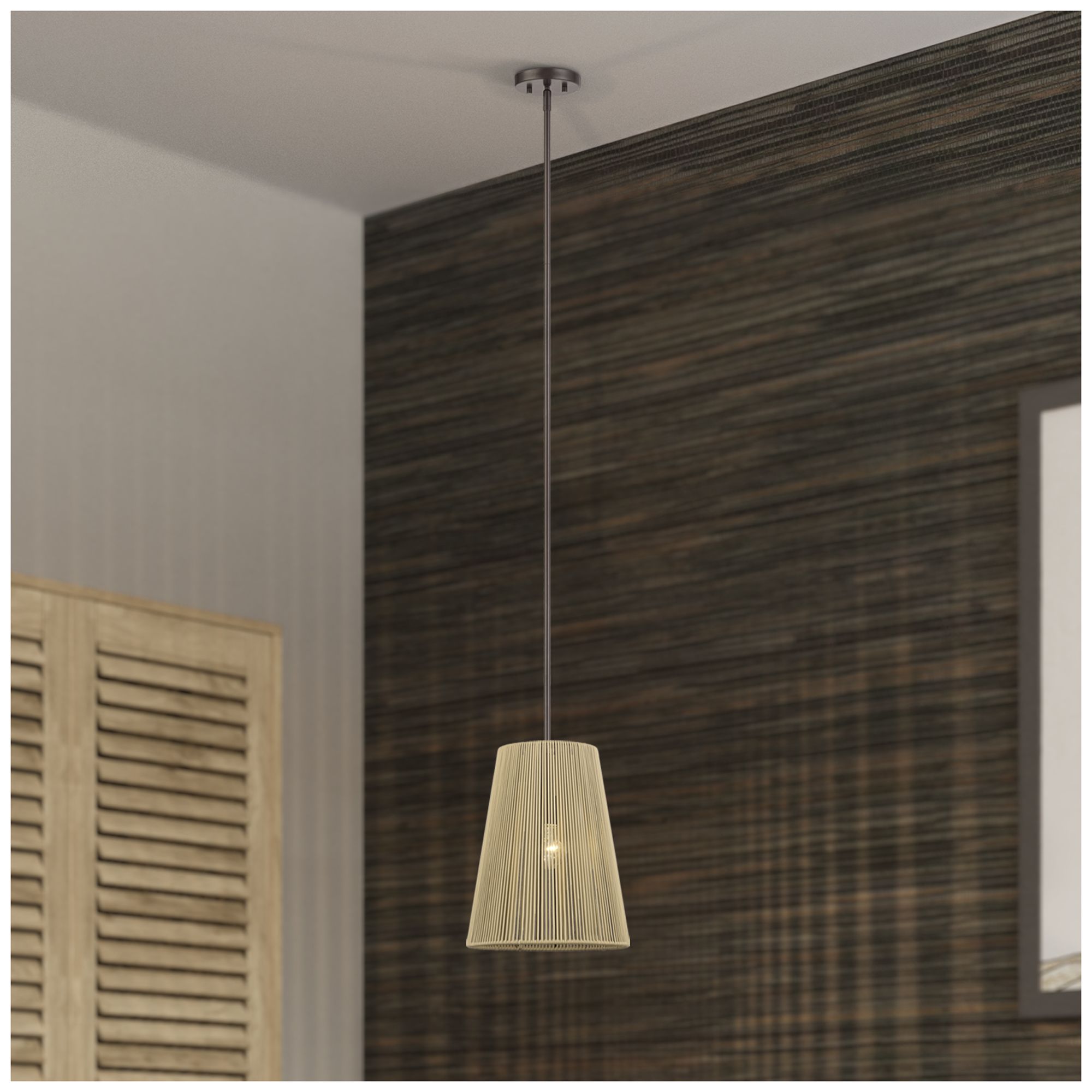 Florell 1 Light English Bronze Pendant
