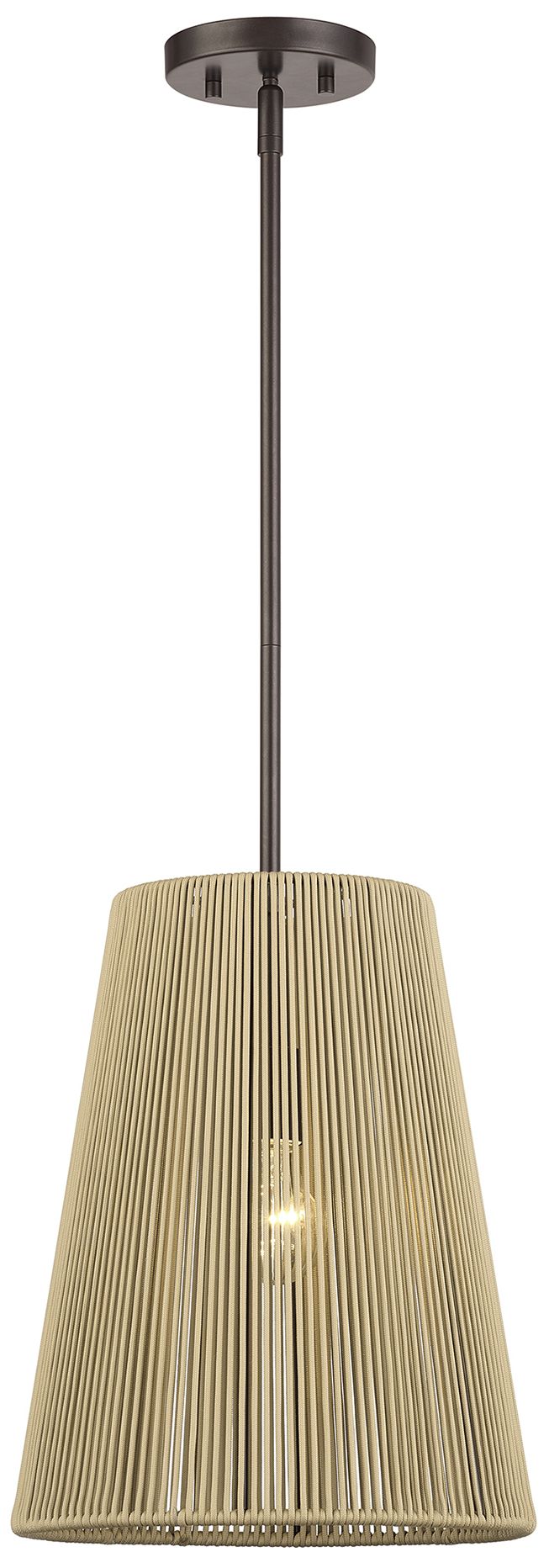 Image 3 Florell 1 Light English Bronze Pendant more views