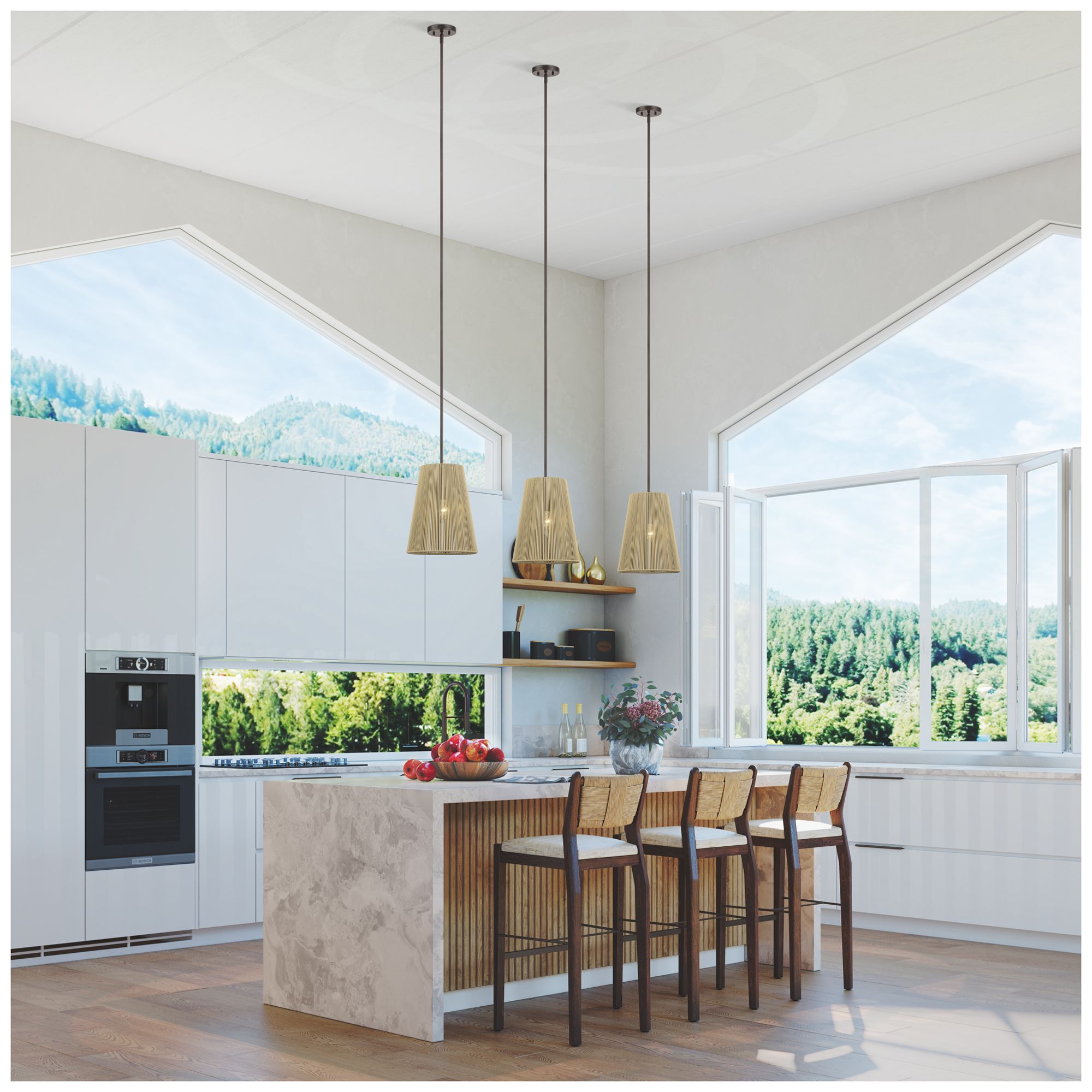 Florell 1 Light English Bronze Pendant