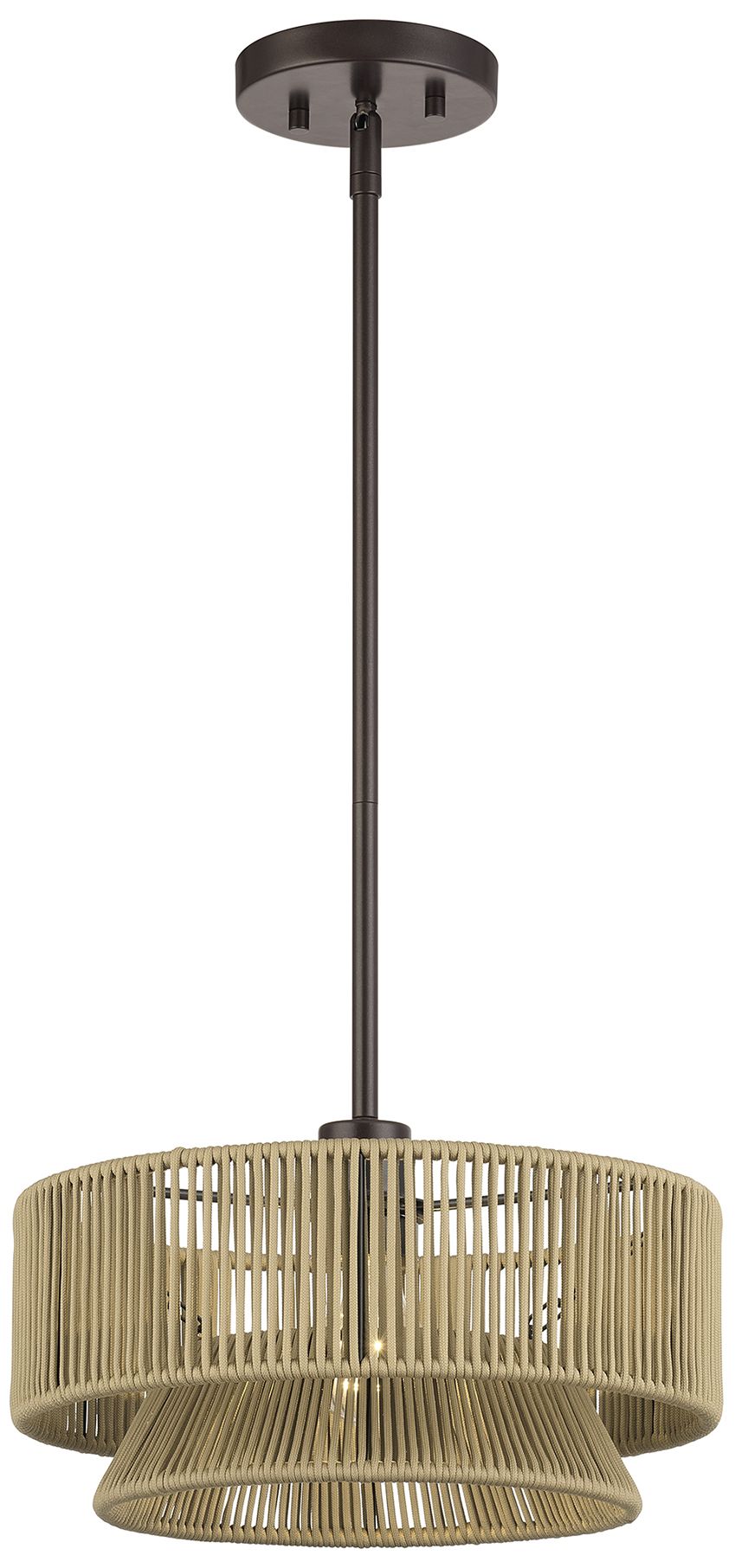 Image 4 Florell 1 Light English Bronze Pendant more views