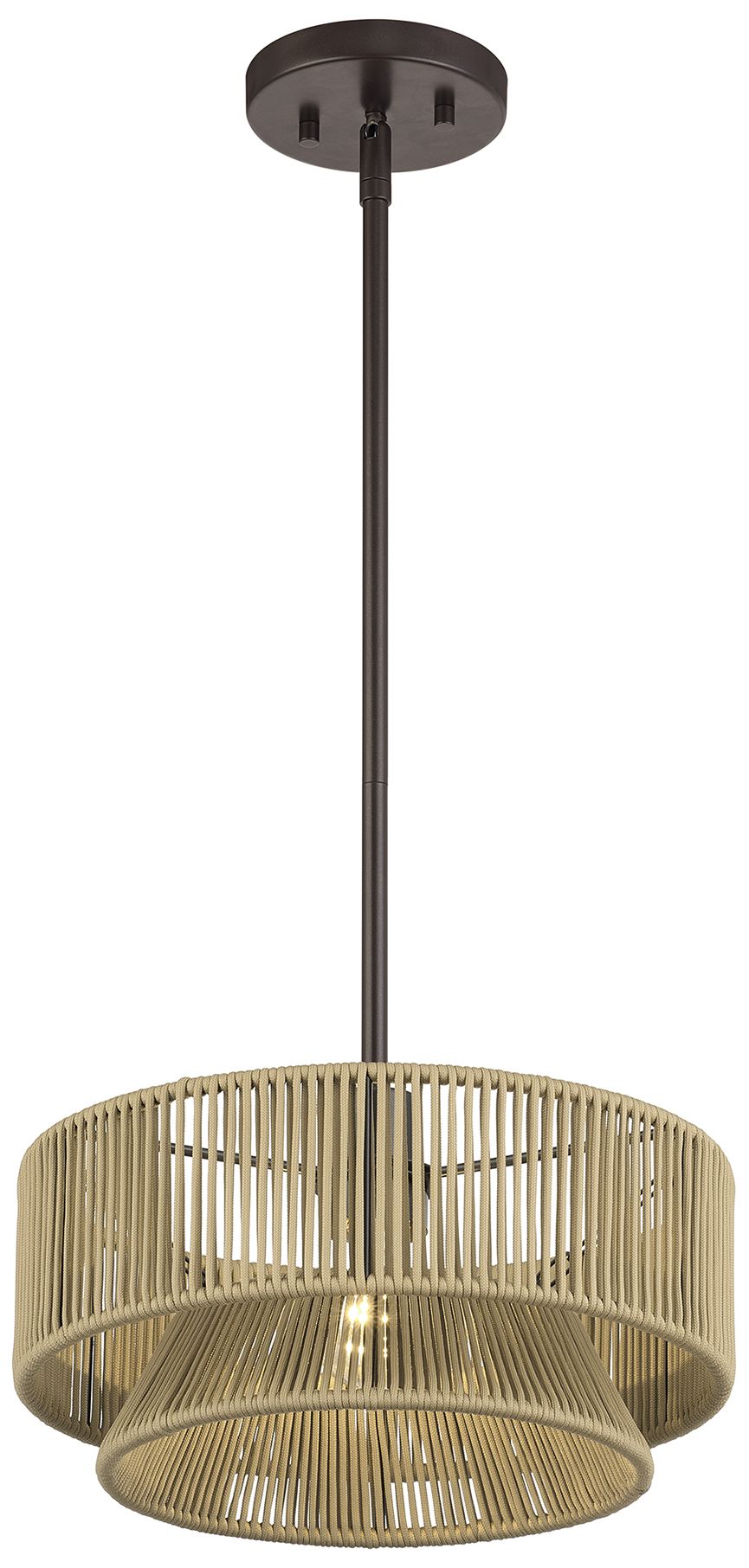 Image 5 Florell 1 Light English Bronze Pendant more views