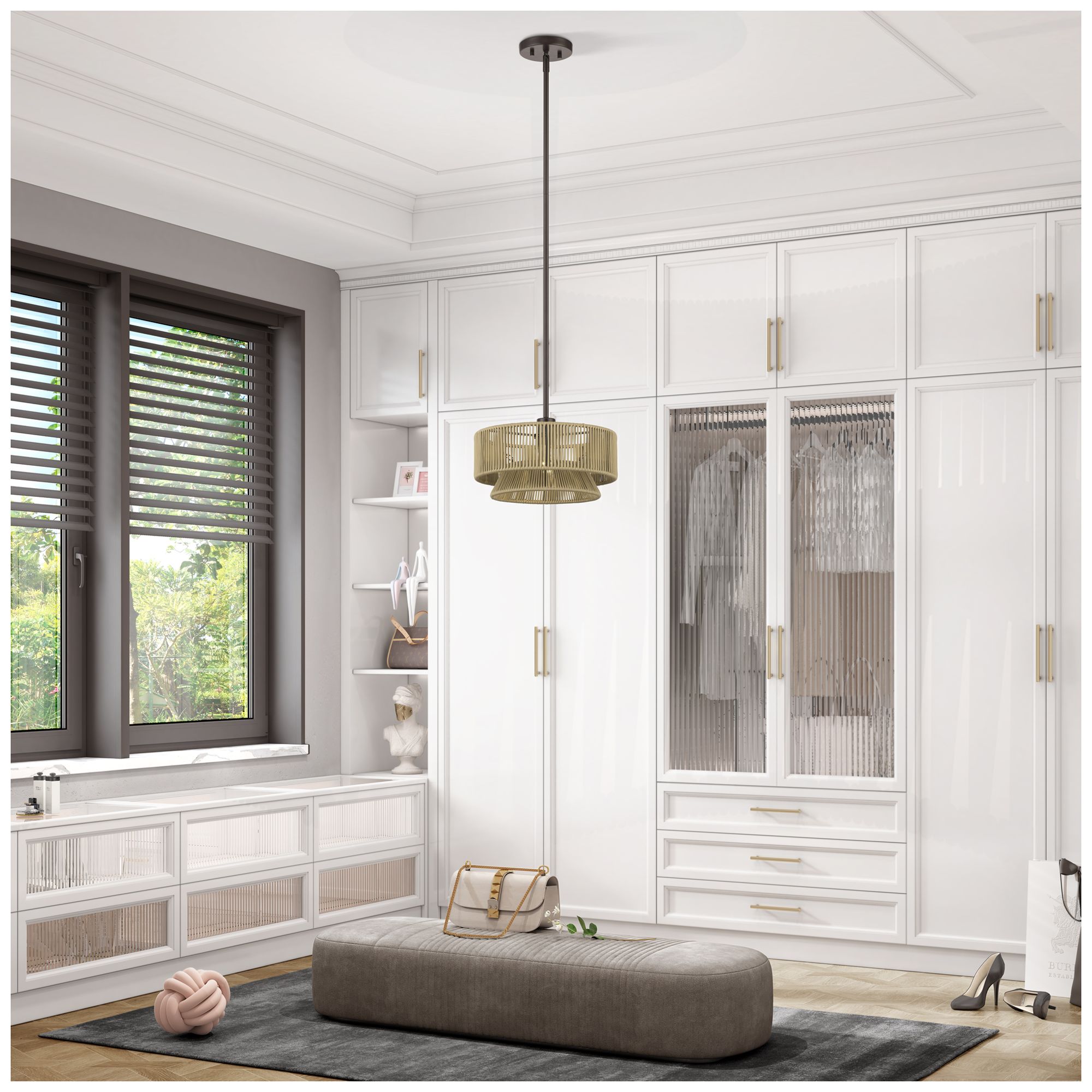 Florell 1 Light English Bronze Pendant