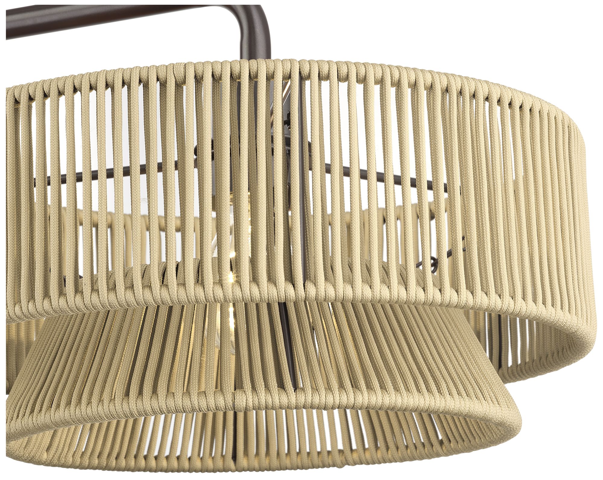 Image 7 Florell 3 Light English Bronze Extra Large Linear Chandelier more views