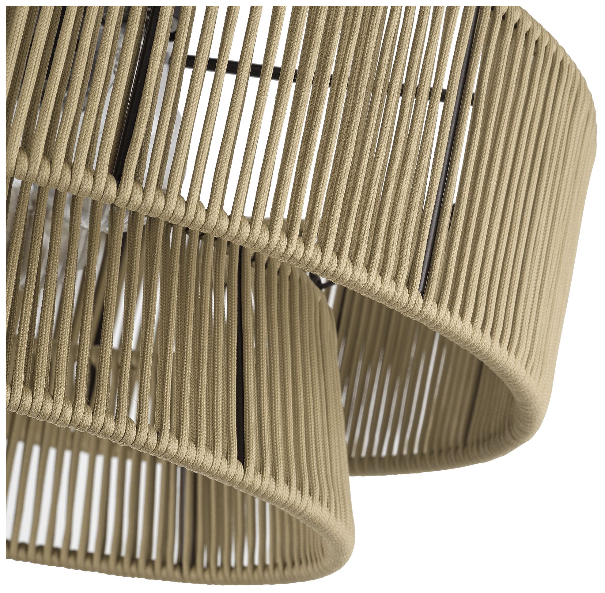 Florell 3 Light English Bronze Large Semi-Flush