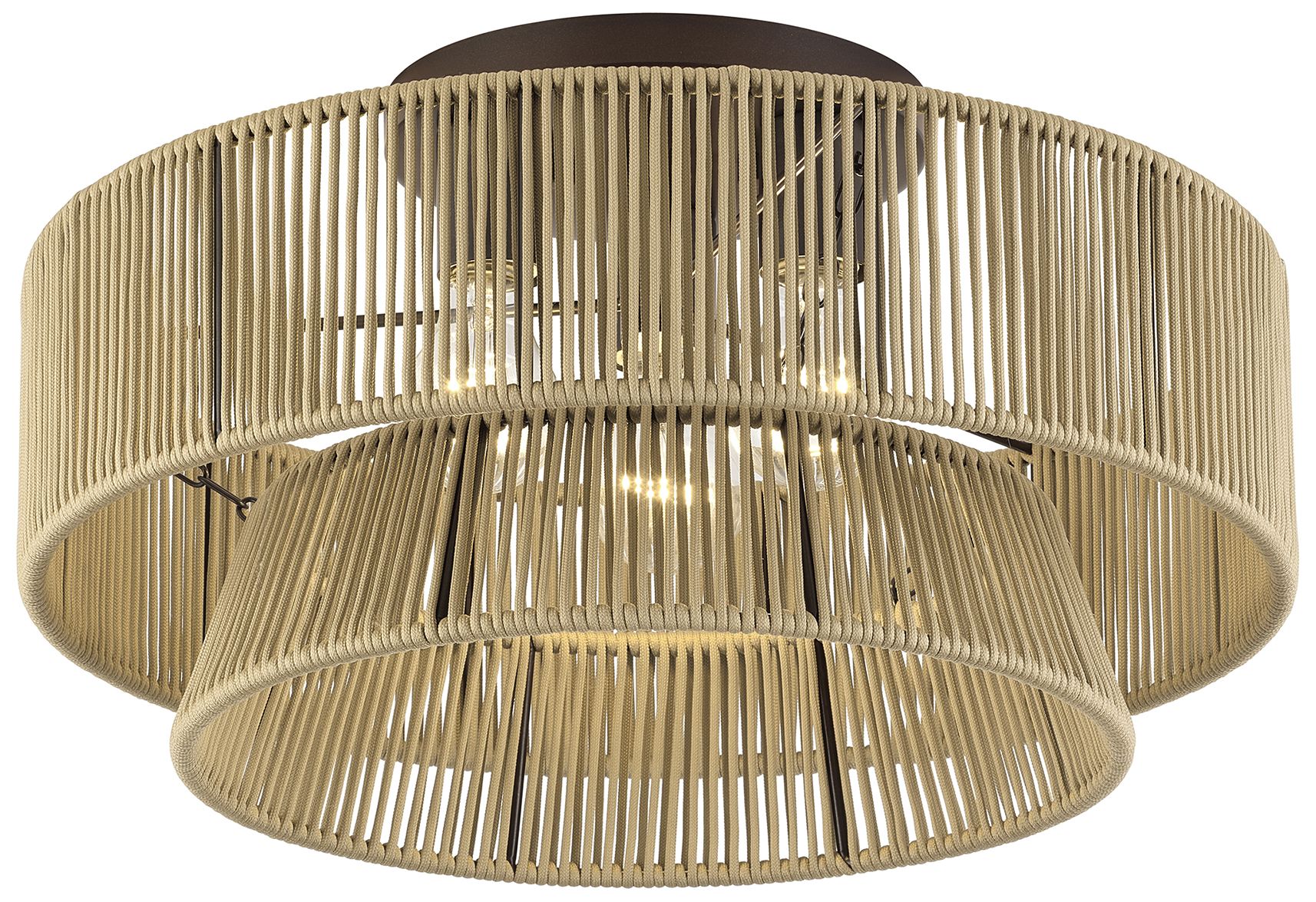 Image 5 Florell 3 Light English Bronze Large Semi-Flush more views