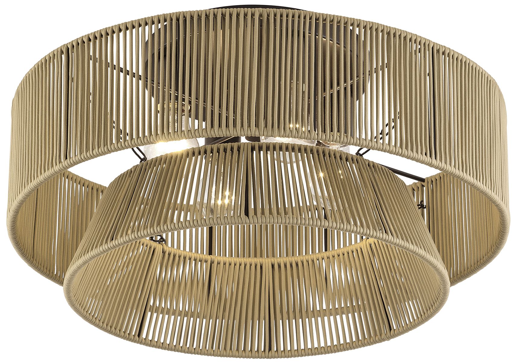 Image 6 Florell 4 Light English Bronze Extra Large Semi-Flush more views