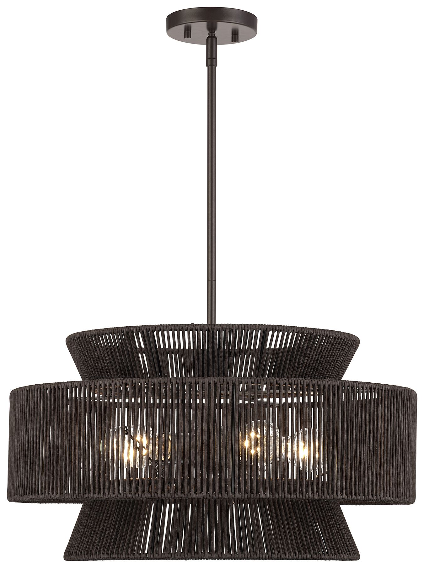 Florell 5 Light English Bronze Pendant Chandelier