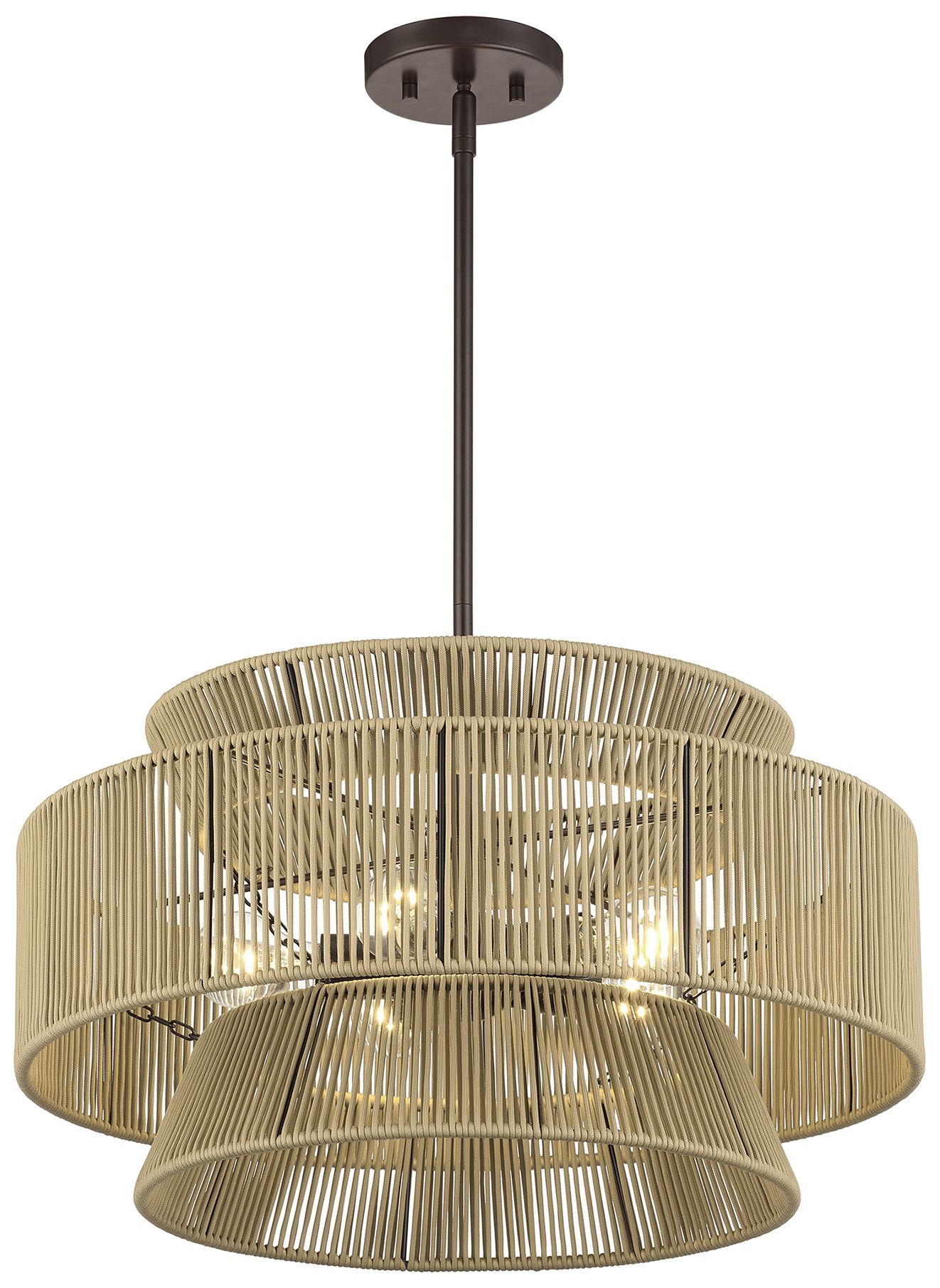 Image 5 Florell 5 Light English Bronze Pendant Chandelier more views