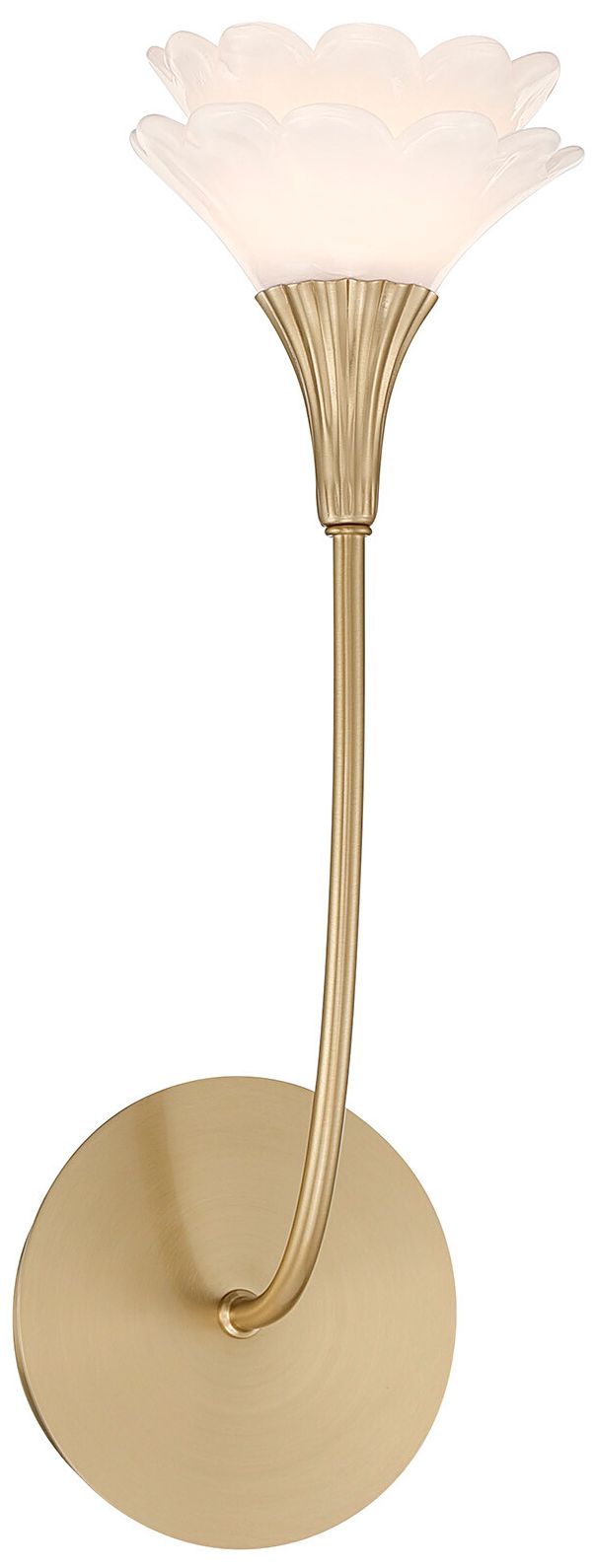 Image 2 Florena 1-Light Wall Sconce in Noble Brass by Breegan Jane