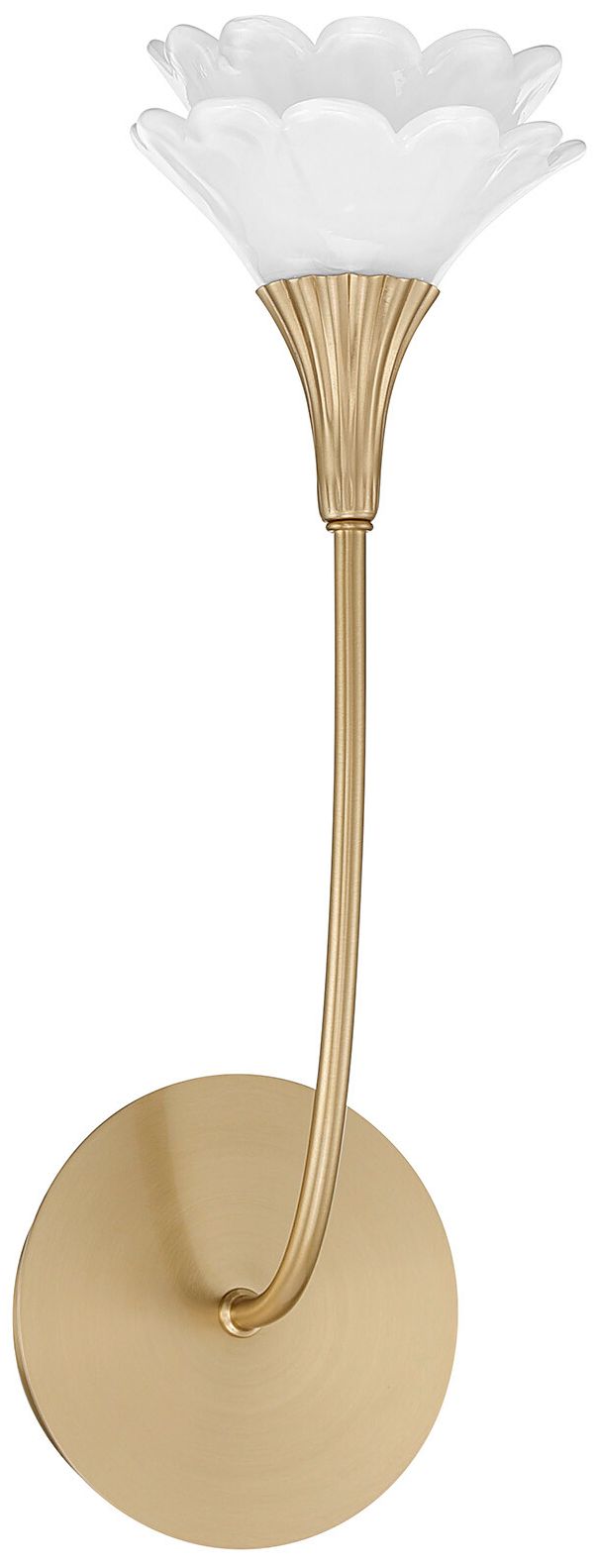 Image 3 Florena 1-Light Wall Sconce in Noble Brass by Breegan Jane more views