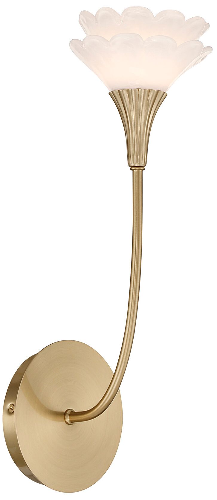 Image 5 Florena 1-Light Wall Sconce in Noble Brass by Breegan Jane more views