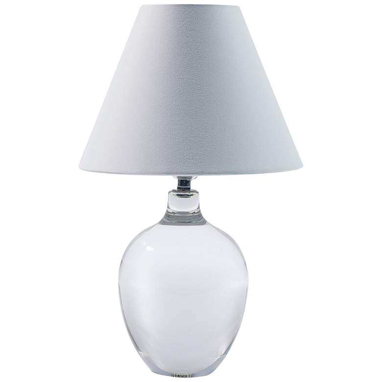 Image 1 Florence 14" High Clear Crystal Urn-Shaped Mini Table Lamp
