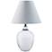 Florence 14" High Clear Crystal Urn-Shaped Mini Table Lamp