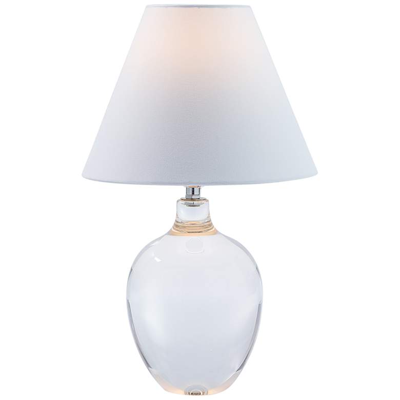 Image 4 Florence 14" High Clear Crystal Urn-Shaped Mini Table Lamp more views