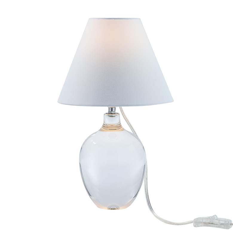Image 5 Florence 14" High Clear Crystal Urn-Shaped Mini Table Lamp more views