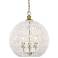 Florence 18 1/2"W Brushed Champagne Bronze 3-Light Pendant