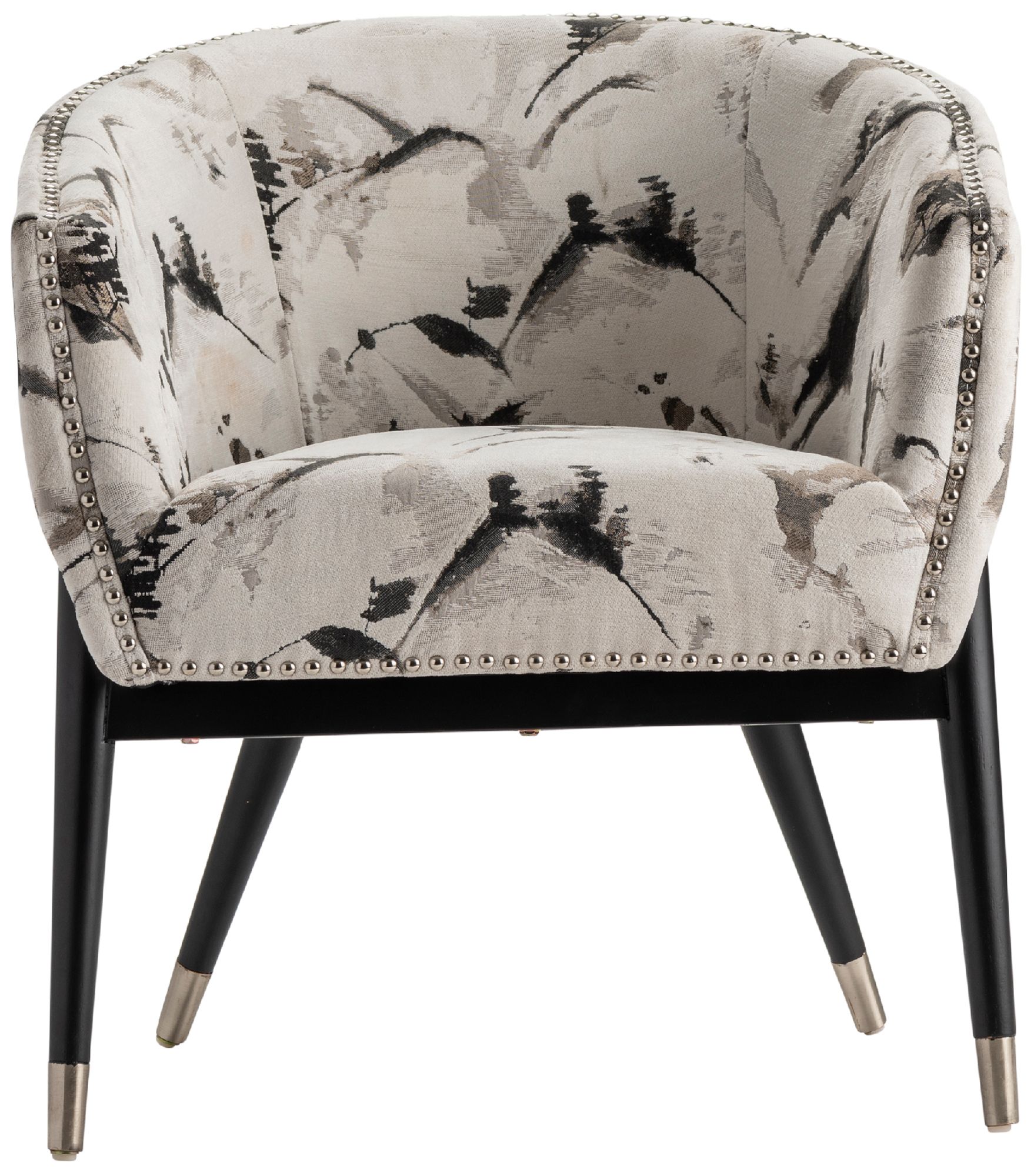 Florence Black and White Accent Chair 337D4 Lamps Plus