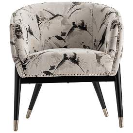 Image1 of Florence Black and White Accent Chair