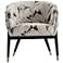 Florence Black and White Accent Chair
