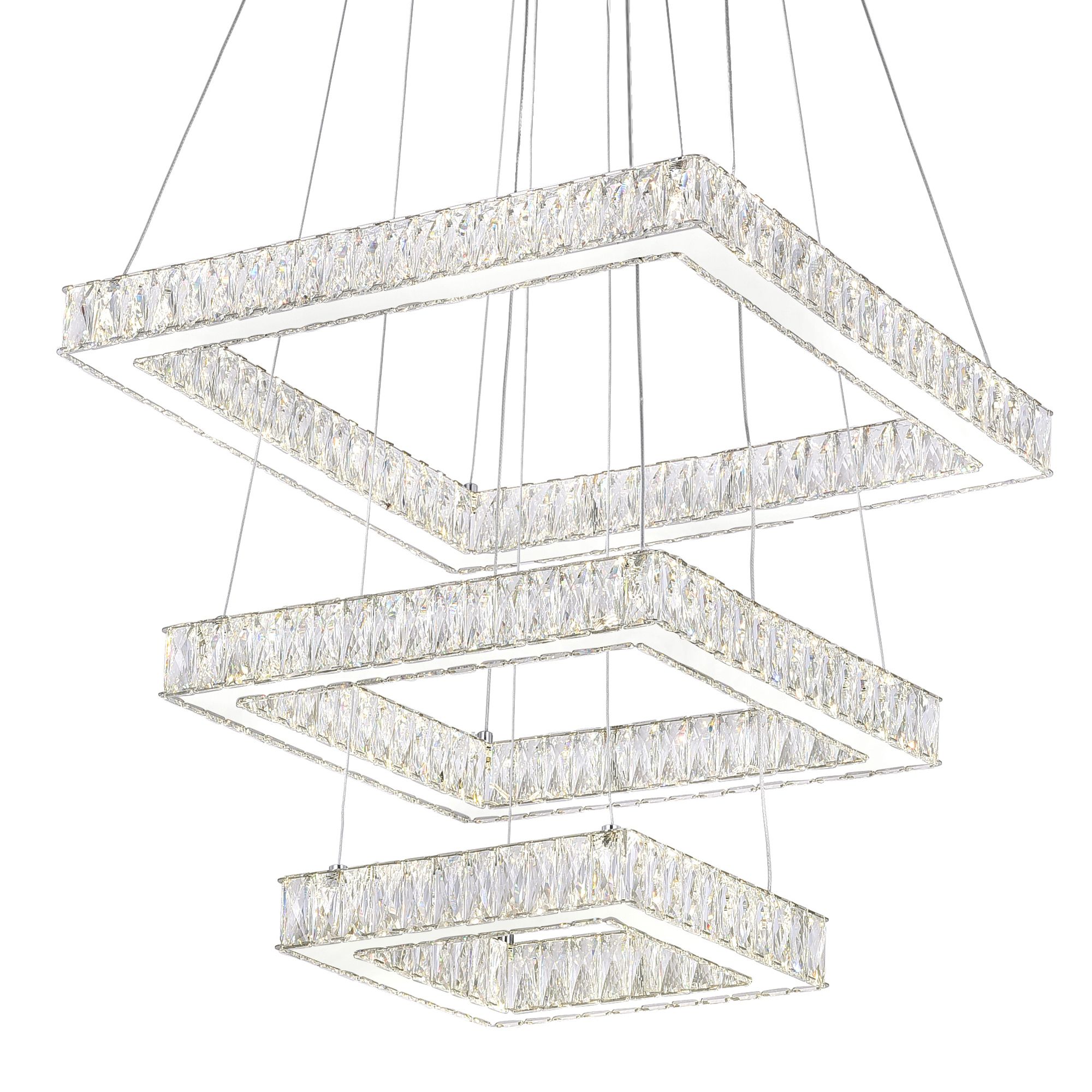 Image 2 Florence LED Chandelier With Chrome Finish more views
