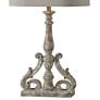 3_Florence Worn Brown and Cream Wash Table Lamps Set of 2 more views