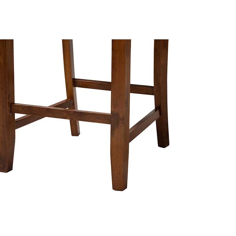 Image 3 Florencia 25 1/2 inch Gray Walnut Wood Counter Stools Set of 2 more views