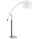 Florencia Brushed Nickel Arc Lamp with Adjustable Arm