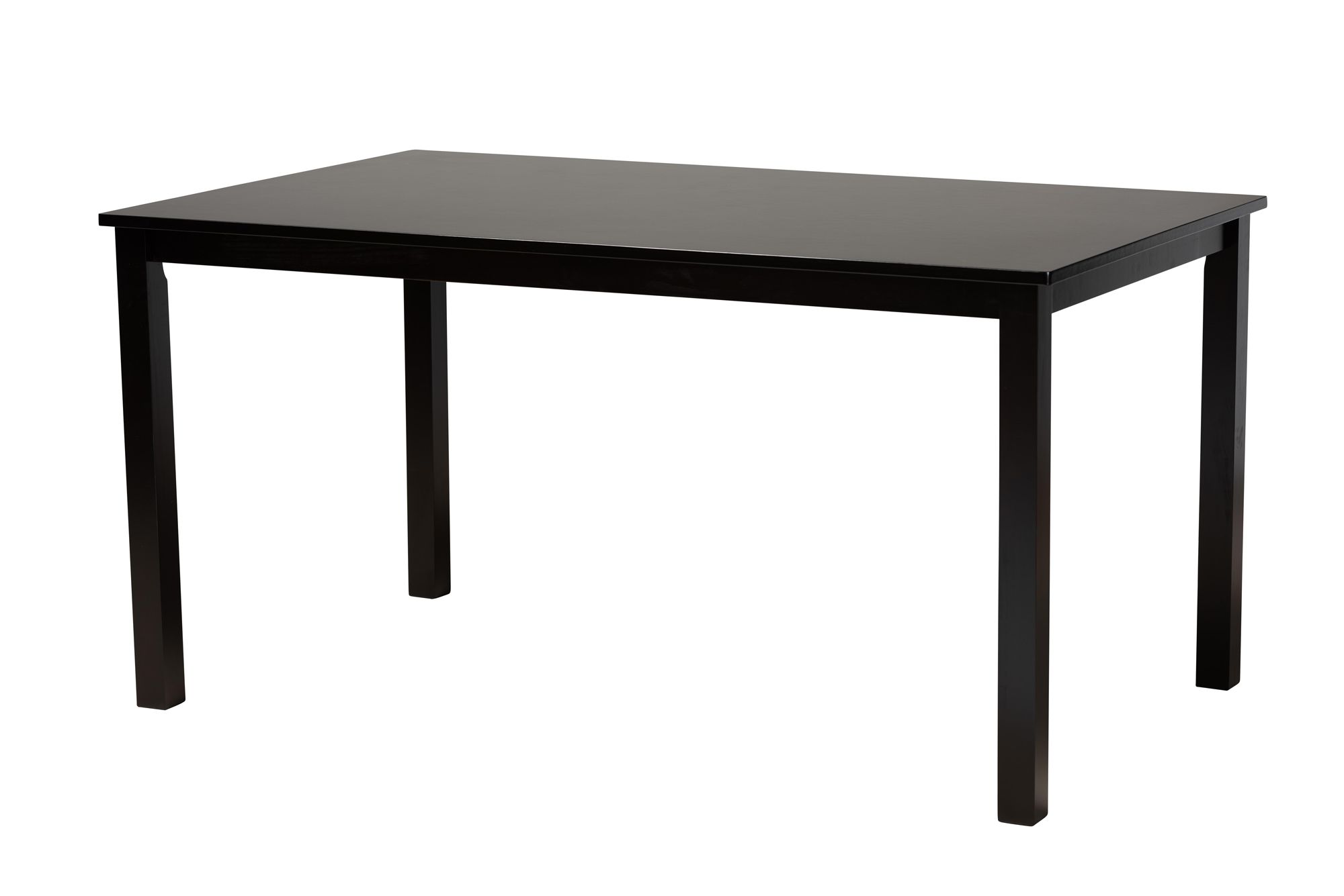 Florencia Espresso Wood Beige Fabric 7-Piece Dining Set