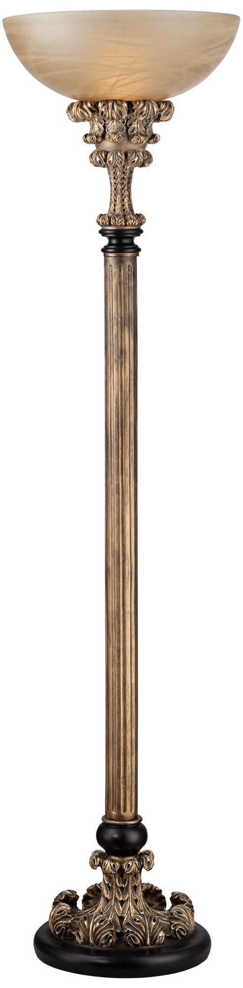 old torchiere floor lamp