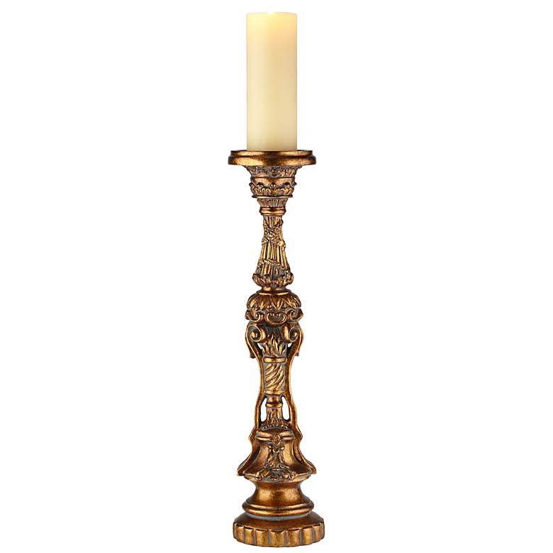 Image 1 Florentia 24 inch High Bronze-Gold Candle Holder