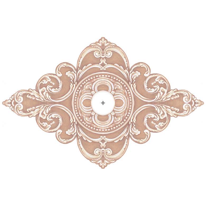 Image 2 Florentine Giclee 36 inch Wide Repositionable Ceiling Medallion