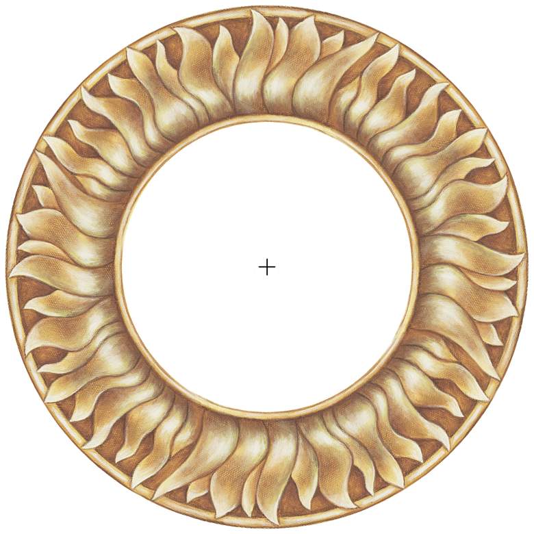 Image 1 Florentine Sun 12" Wide Recessed Can Ceiling Medallion